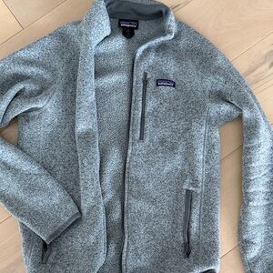 Patagonia Light Gray Full-Zip Jacket